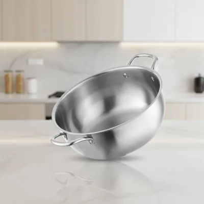 Design Hot Selling Eco-Friendly Luxury Asian Zen 304 Stainless Steel Kitchenware Set Single Bottom Steamer Grid Soup Stock Pots