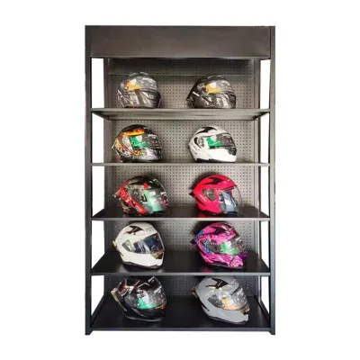 Custom Metal Safety Helmet Display Rack Helmet Storage Rack Bicycle Bike Helmet Display Rack
