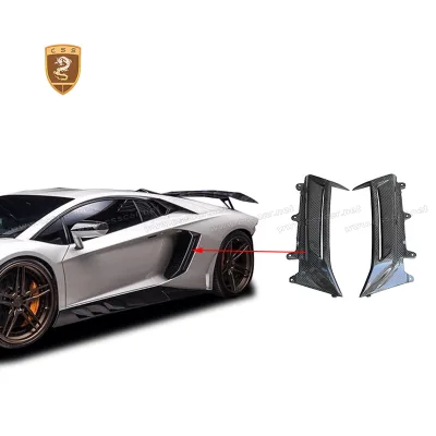 Car Exterior Novi Style Carbon Rear Fender Air Side Vent for Lamborghini Aventador Lp700