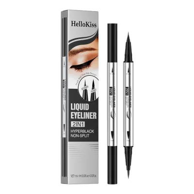 Waterproof Stain-proof Double-ended Eyeliner Pencil Ultra-fine Natural Silky Shaping Multi-purpose Eye Pen