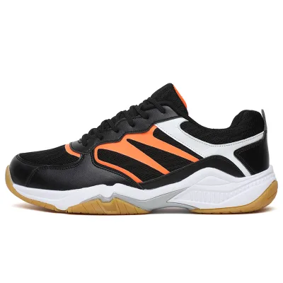 Factory High Quality Outdoor Custom Field Hockey Sepatu Badminton Bekas Turf Genuine Leather Men Tennis Badminton Shoes for Mens