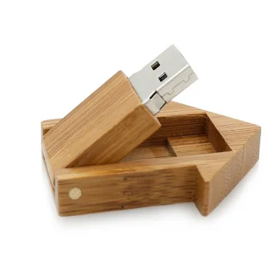 Wood House Shape USB Flash Drive 2GB 4GB 8GB 16GB 32GB Engraving Logo Pendrive Wooden Eco Memoria Stick