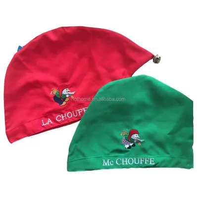 High Quality Christmas Classic Xmas Santa Hat Plush Decorative Factory Wholesale Christmas Hat