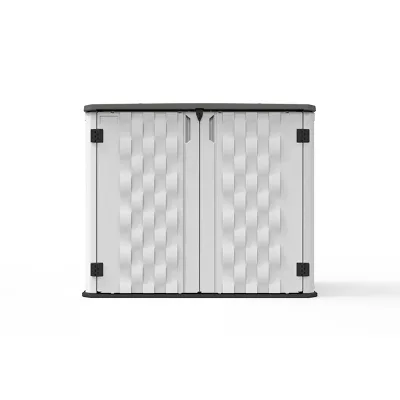 Eco-Friendly Garden Storage Shed Farmhouse Country Design Rot-Proof and for Camping Garden Tool Organizer Cabinet