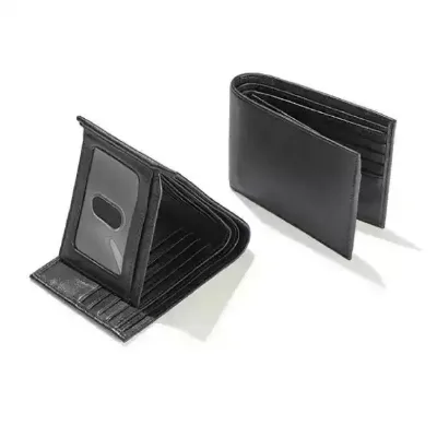 Manufacturer Custom Logo Fashion PU Leather Slim Soft Travel Business Men Bifold Open Long Anti-Theft Gift Wallet