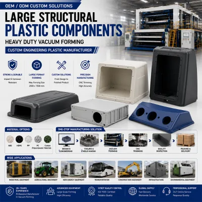 Large Structural Plastic Components Heavy Duty Vacuum Forming Custom Engineering Plastic Manufacturer