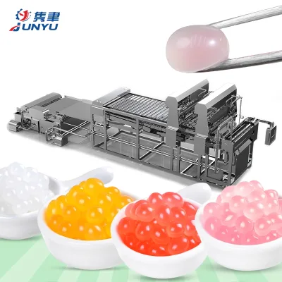 Bubble Tea Equipment Caviar Making Machine Bursting Juice Boba Production Line Popping Balls Boba Factory