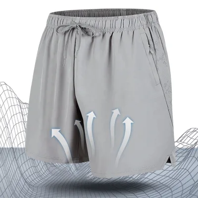 Men's Casual Summer Cooling Gym Shorts Quick Dry Training Running Sweat Outdoor Shorts Mid Stretch Style