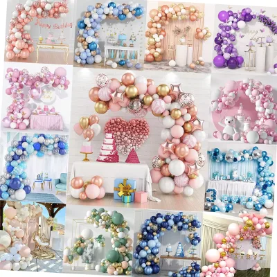 Customized Hot Sale Wedding Birthday Party Balloons Chain Garland Arch Balloons Set