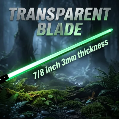 Nexus Sabers 7/8 Inch 3mm Thickness Transparent Blade Heavy Dueling Polycarbonate Awesome Tip for Lightsabers Glow Sticks Gifts