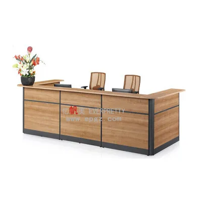 Cheap Modern Office Furniture Double Seaters Reception Desk Design