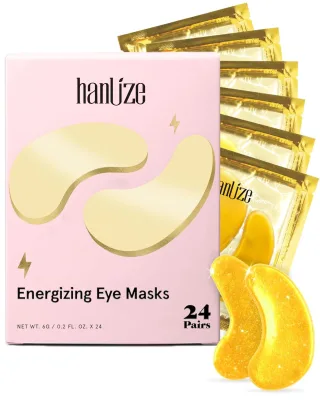 Private Label Vegan Eye Mask Patch Hyaluronic Acid Amino Acids Soft Sheet Form Reduces Dark Circles Puffiness Fine Lines