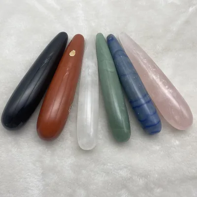 Wholesale Yoni Tightening Crystal Wands for Women Obsidian Massage Wand Healing Crystal Stone Yoni Massage Wand