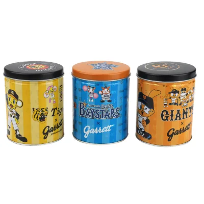 Small Round Popcorn Tin Bucket Custom Printed Metal Snack Packaging Container Popcorn Canister