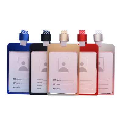 Wholesale Aluminum Alloy Card Holder ID Card Holder Employee Badge Listing Badge Work Card Factory