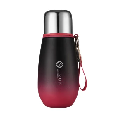 HY198 Hot Style New 316 Stainless Steel Vacuum Girl Thermos Cup Gradient Mini Student Portable Water Cup