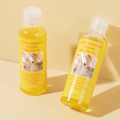 Yellow Peeling Oil 100ml-Exfoliating Oil for Skin Renewal Deep Cleansing & Removing Dead Skin Cells