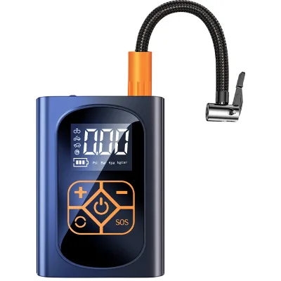 Fast Inflation 12V Cigarette Lighter Tire Inflator With LED Emergency Light Car Emergency Supplies