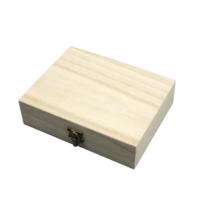 Cheap Hinged Lid Wooden Cookies Packaging Box Custom Food Boxes