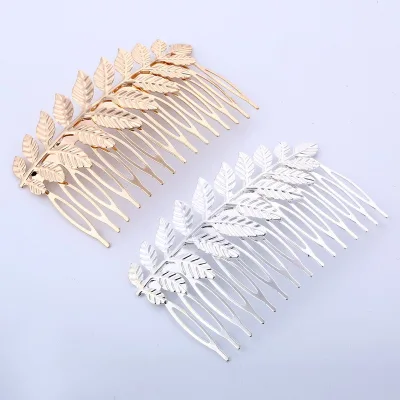 Gold Leaf Olive Branch Fashion Wedding Bride Hair Combs Fashion Headdress Women Hair Accessories