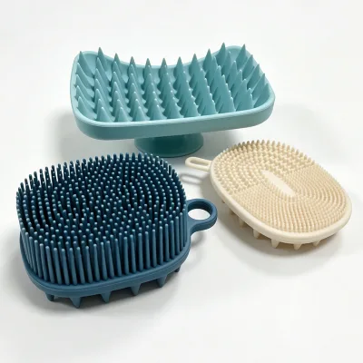 CHINFAI New Custom Soft Touch Silicone Massage Head Brush Food Grade Silicone Rubber Parts OEM ODM