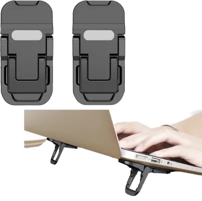 2Pcs Foldable Adjustable Laptop Stand Portable Cooling Riser Holder Universal Notebook Tablet Support Bracket