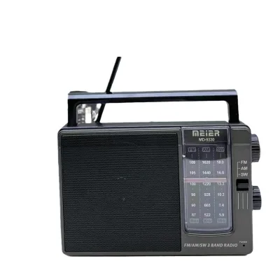 MD-9330 for Speaker-Portable Outdoor Wireless with Classic Retro Design FM/AM/SW Radio & Insert Card for Seniors