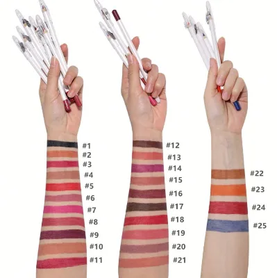 25 Colors Matte Lipliner Private Label Waterproof Lipliner Makeup 25 Colors Matte Lipliner Private Label Waterproof Lipliner 25