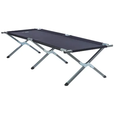 2023 Best-selling Custom Logo and Design Easy to Setup Iron Portable Folding Catre Camping Bed for Outdoor Sleep