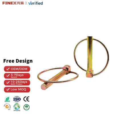 Steel 14mm Zinc Plated Quick Release Safety Locking Pin with O Ring Spring Loaded Detent Industrial Machine Security