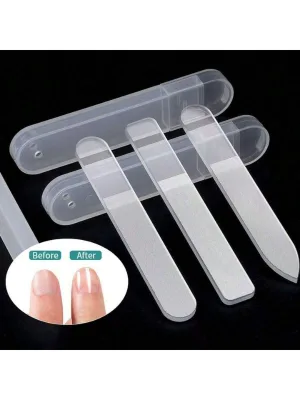 Nano Glass Nail Files Professional Sanding Polishing Files Transparent Nail File Grinding Equipment Manicure Art Tools