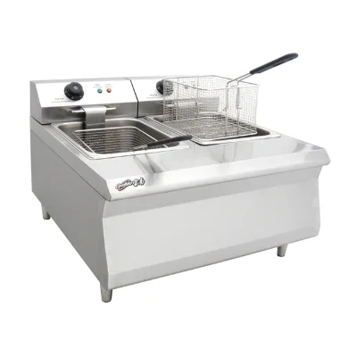 Catering Equipment Counter Top Easy Operate Electric Deep Frying Machine Hotel Fast Food Deep Fryer Station Restaurant