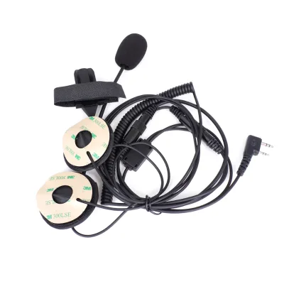HE002 2 Pin Open Face Design Motorcycle Two Way Radio Helmet Headset Dual Speakers Intercom Waterproof PTT JU2611