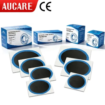 Tubeless Tire Patch Tire Repair Patch Complete Tube Repair Kit Includes Cold-Cure Glue Patches Suitable for Bicycles Motorcycles