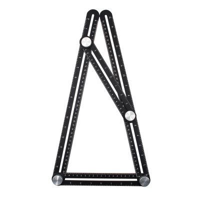 High Quality Multi Aluminum Alloy Angle Folding Angle Ruler with Laser Printing Measuring Metal Ruler