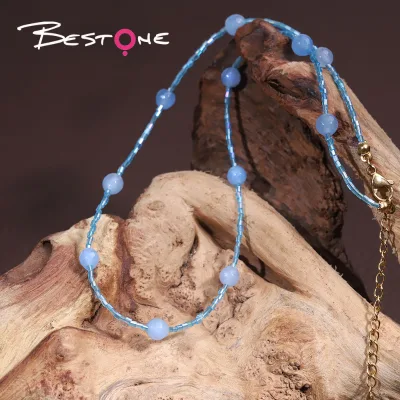 Beatone Glass Necklace Beads Jewelry Natural Stone Seed Beads Fashion Beaded Necklaces for Women