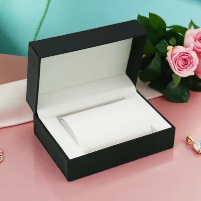 Couple Watch Packing Box Flip Rectangular Pu Leather Gift Universal Storage for Watch Bracelet Jewelry