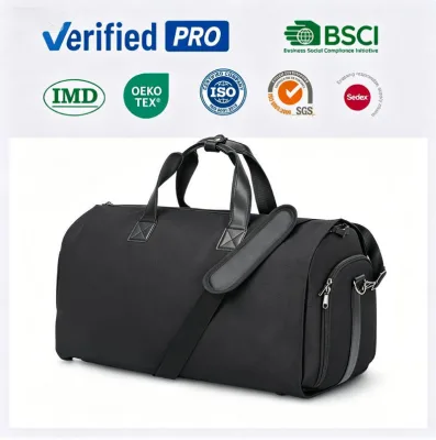Multifunctional Foldable Travel Suit Bag Water Resistant Garment Carrier With Handle for Formal Suit Coat Storage