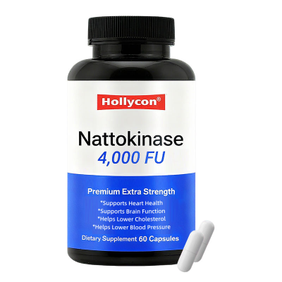 OEM Private Label Organic 4000 FU Per Serving Heart Health Support for Men and Women Nattokinase Capsules