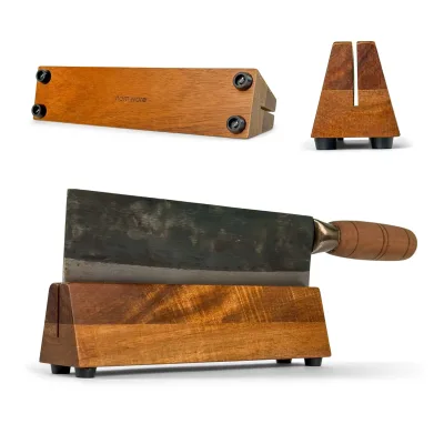 Kitchen Wood Knife Block Holder Rack Stands Multifunctional Storage Knife Holder Wooden Knife Holder