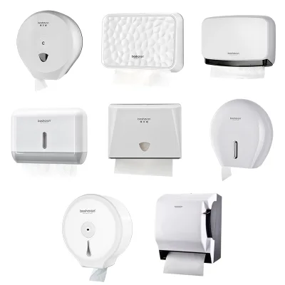 OEM&ODM Bathroom Wall Mount ABS Plastic Hand Toilet Jumbo Roll Paper Holder Manual Tissue Paper Towel Dispenser Manufacturer