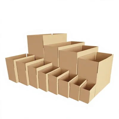 Wholesale Extra Hard Flat-Bottom Corrugated Cardboard Boxes Cartons for Packaging Storage E-Commerce Shipping; Multiple Sizes