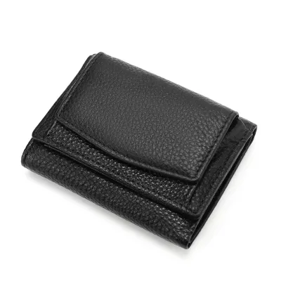 Custom Print Card Holders Genuine Leather Wallet Men Women Western Cash Stuffing Card Holder Wallet