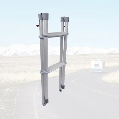 Ladders for Home Telescoping Ladder  Portable Collapsible RV Ladder with Non-Skid Sleeve