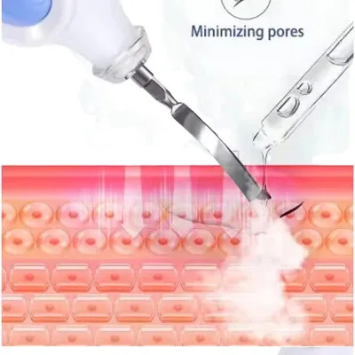 High Frequency Mini Ultrasonic Scrubber Electric Vibration Deep Cleansing Skin Peeling Pore Cleaner Beauty Skin Tightening