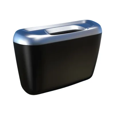Hot Selling Multifunctional ABS Mini Car Trash Can Side Seat Back Garbage Bin with Hook for Automotive Car Organization