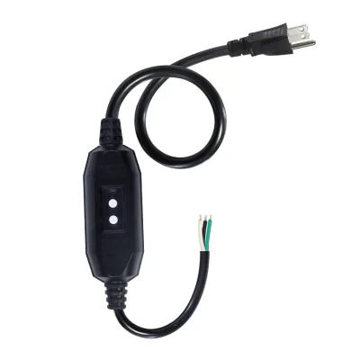 American Power 3 Pin NEMA 5-15P Cable Striped Tinned Switch to Gfci Leakage Protection 15A Rated Current for Consumer Electronic