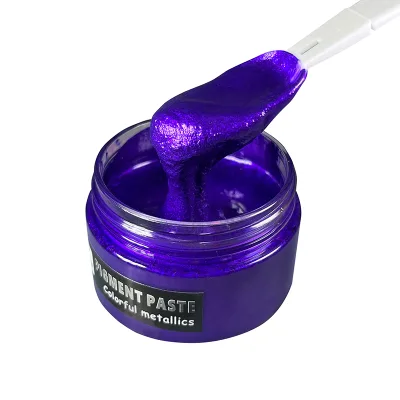 50g Jar Mica-Infused Metallic Pigment Paste Non-Bleeding Shimmer Colorant for Jewelry Making