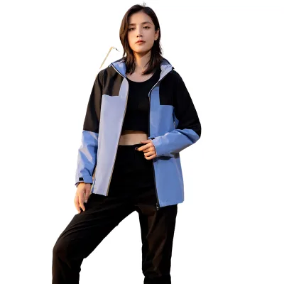 Unisex  Lightweight Rain Jacket With Heating Warmth Plus Size Quick Dry Feature Fro Winter Jackets