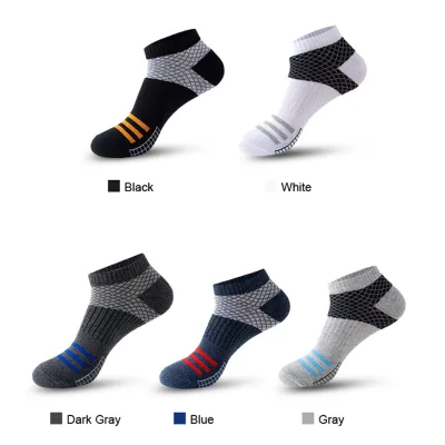 Sports Men's Cotton Socks Low Cut Shallow Mouth Outdoor Exercise Compression Socks for Summer Autumn Running & Workout